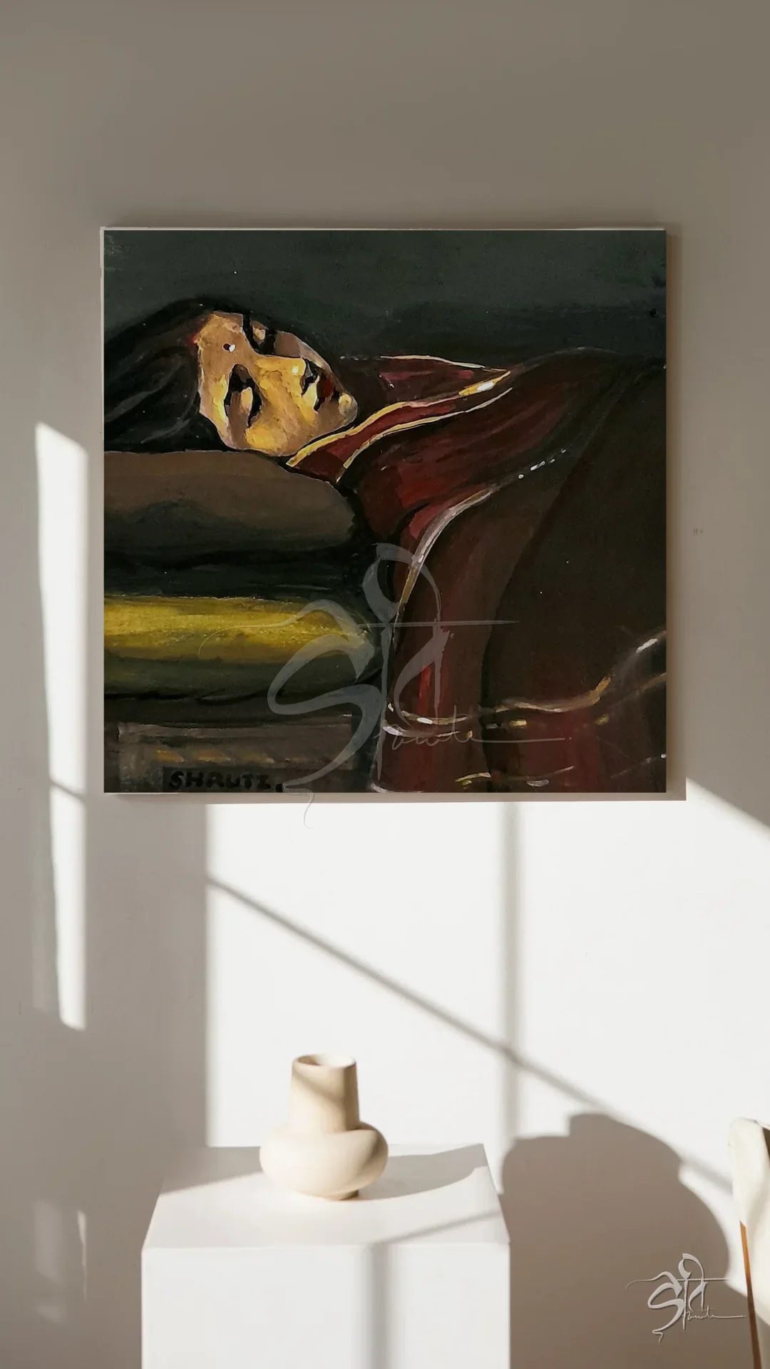 The afternoon nap, Acrylic on canvas